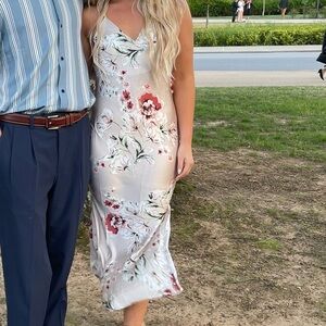 Floral Maxi Dress in Cream